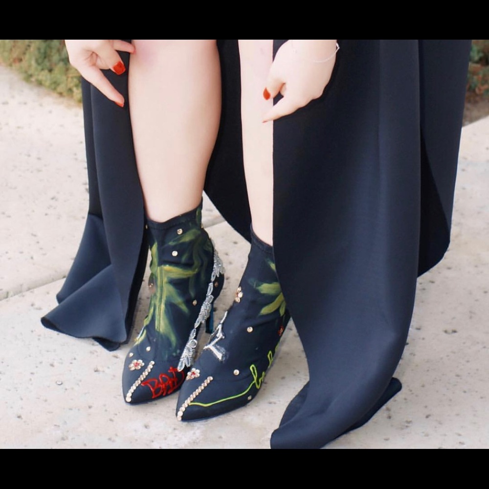 Custom Designed Black Heels!